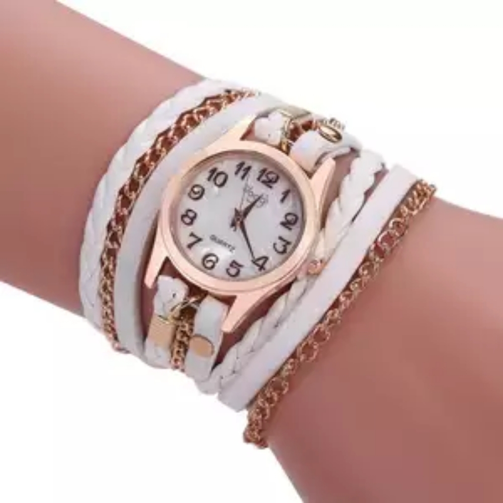 White ladies bracelet watch new